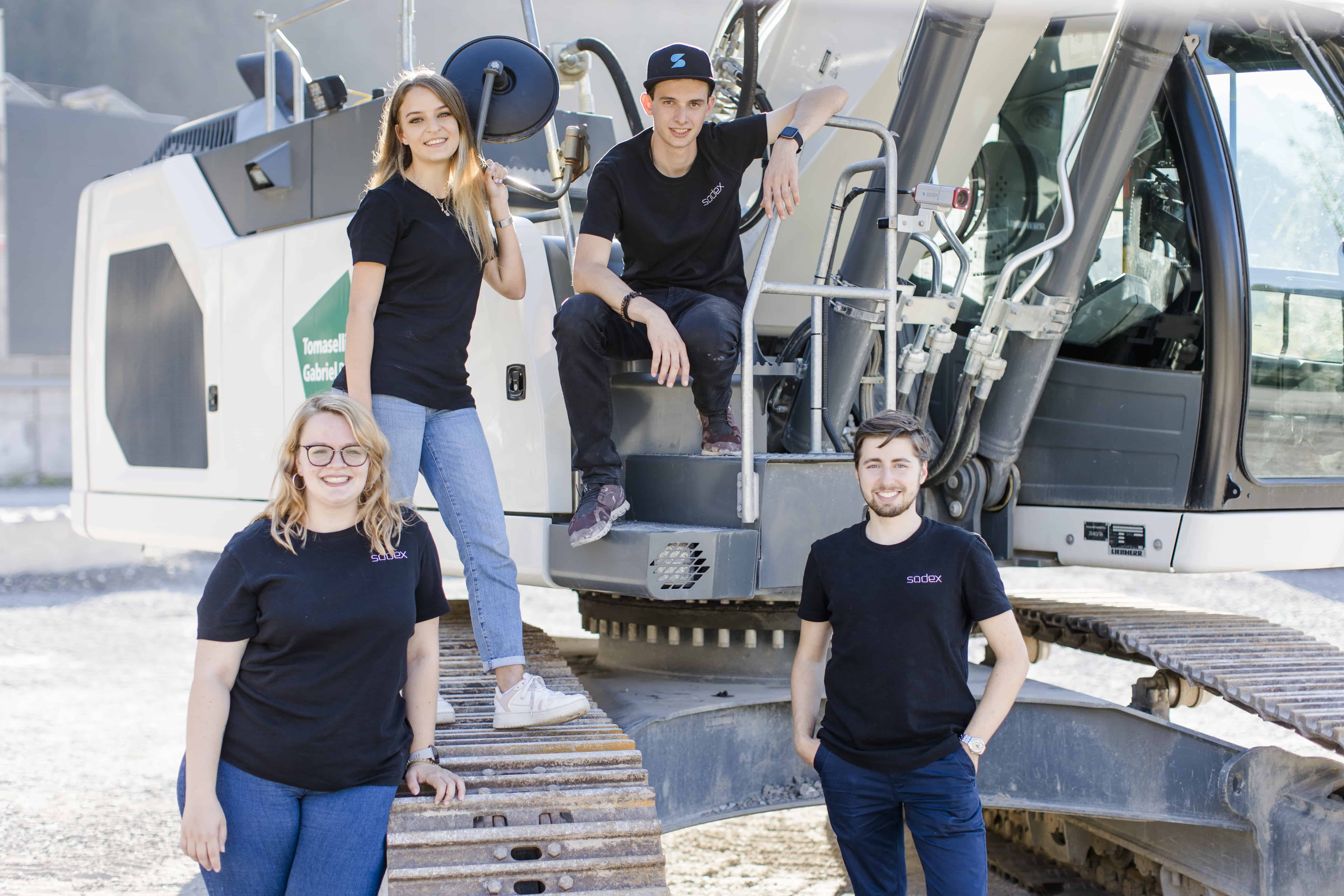 Team Sodex, Automatisierte Datenaufnahme auf Baustellen, Baustellenvermessung,